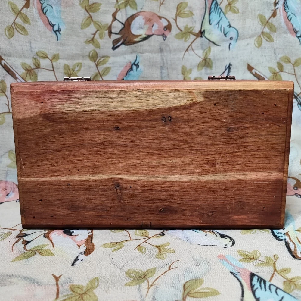 Lane Cedar Chest Salesman Sample Wood Jewelry Craft Stash Box *FLAW* NO KEY